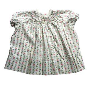 Vintage Polly Flinders Hand Smocked Top Size 24 Months